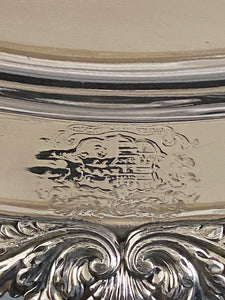 Antique Silver Plated Venison Dish/Well & Tree