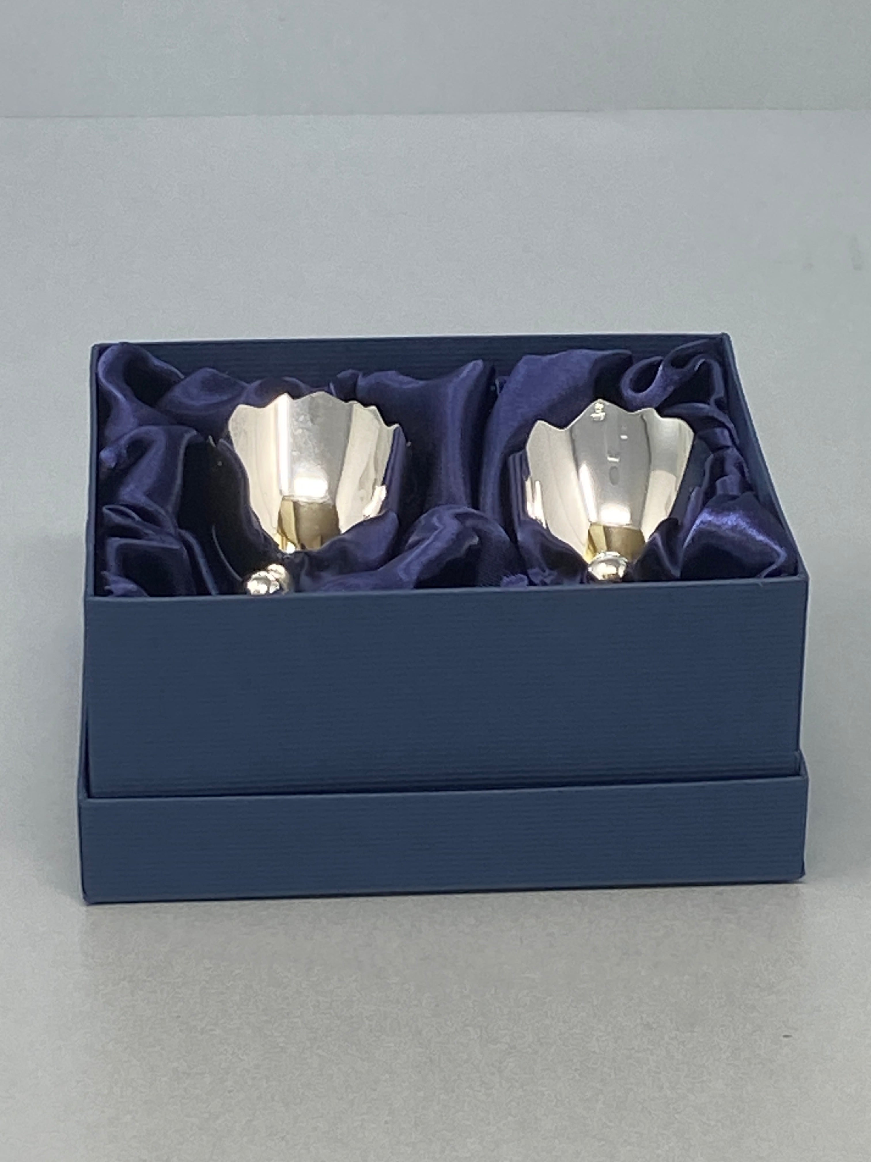 Antique 800 Sterling Silver Egg Cups