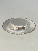 Load image into Gallery viewer, Sterling Silver Round Silver Dish with Shaped Edge
