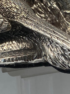Pair of Sterling Silver Pheasants - Full English Hallmark