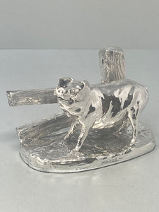 Sterling Silver Pig - fully Hallmarked