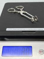 Load image into Gallery viewer, Pair of Sterling Silver Sugar Nips with Shell Ends
