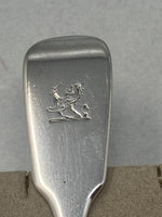 Load image into Gallery viewer, Antique Victorian Sterling Silver Butter Knife with Crested Handle
