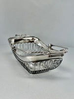 Load image into Gallery viewer, Oblong Old Sheffield Cake Basket with Swing Handle
