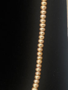 Sterling Silver & Pink Sea Pearl Necklace