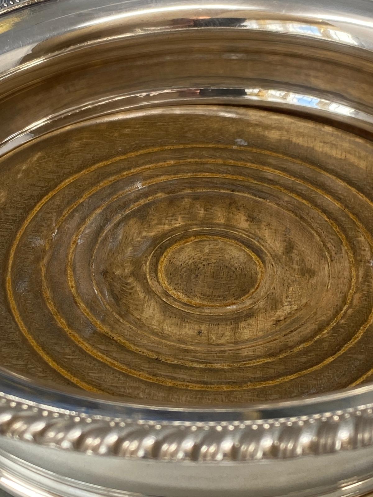 Pair of Antique Old Sheffield Silver Plated Coasters