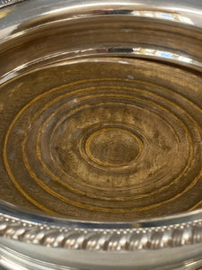 Pair of Antique Old Sheffield Silver Plated Coasters