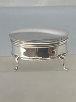 Load image into Gallery viewer, Antique Sterling Silver Trinket/Ring Box Hallmarked : Chester 1924
