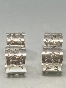 Silver Plated Set of Four Napkin Rings