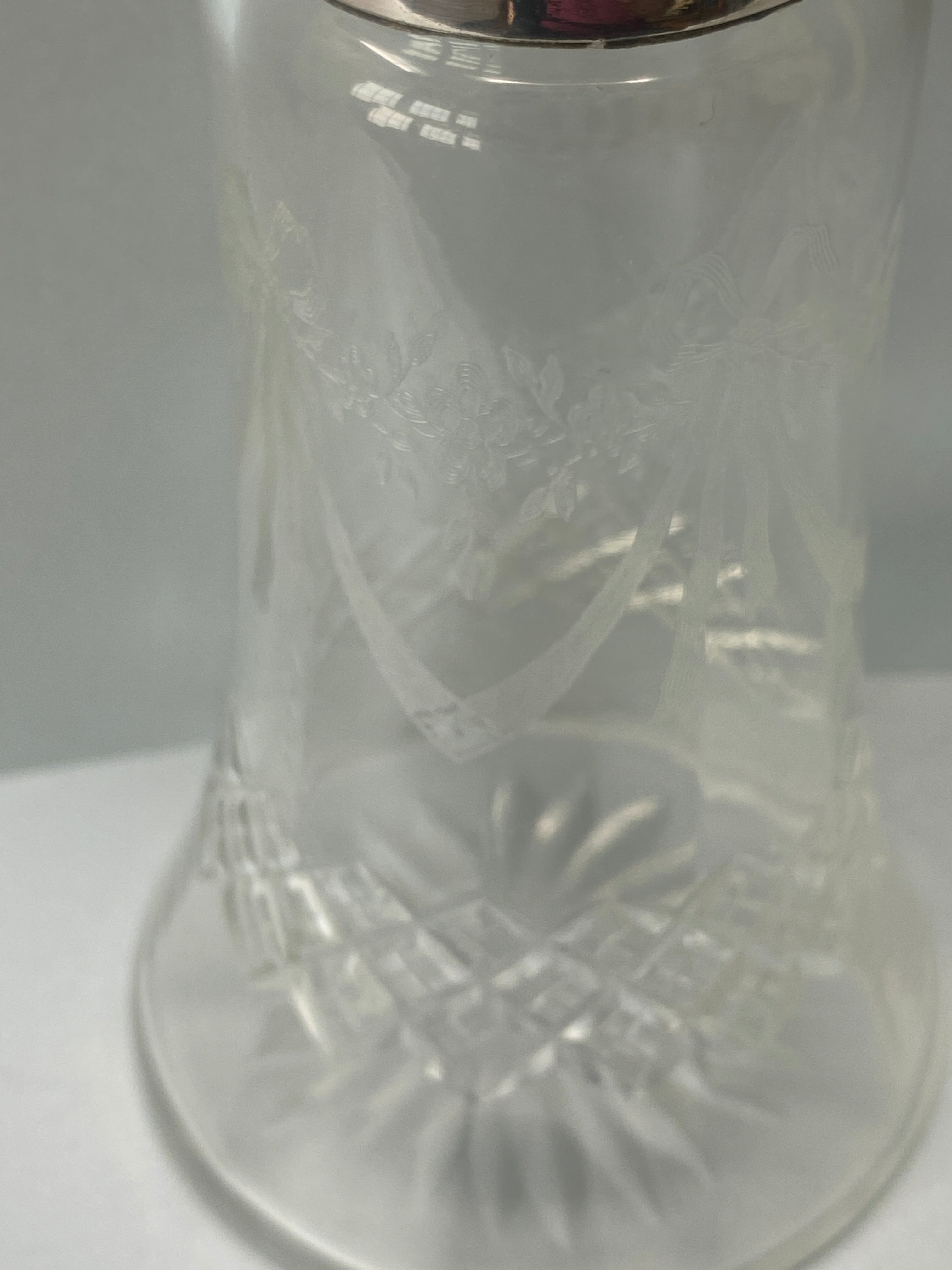 Antique Silver Plate and Glass Sugar Caster