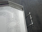 Load image into Gallery viewer, Antique Victorian Silver Plated Gallery Tea Tray
