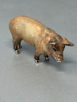 Load image into Gallery viewer, Sterling Silver and Enamel Pig
