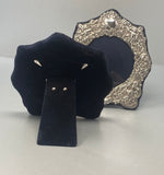 Load image into Gallery viewer, Pair of Sterling Silver Cherub Photo Frames with velvet backs
