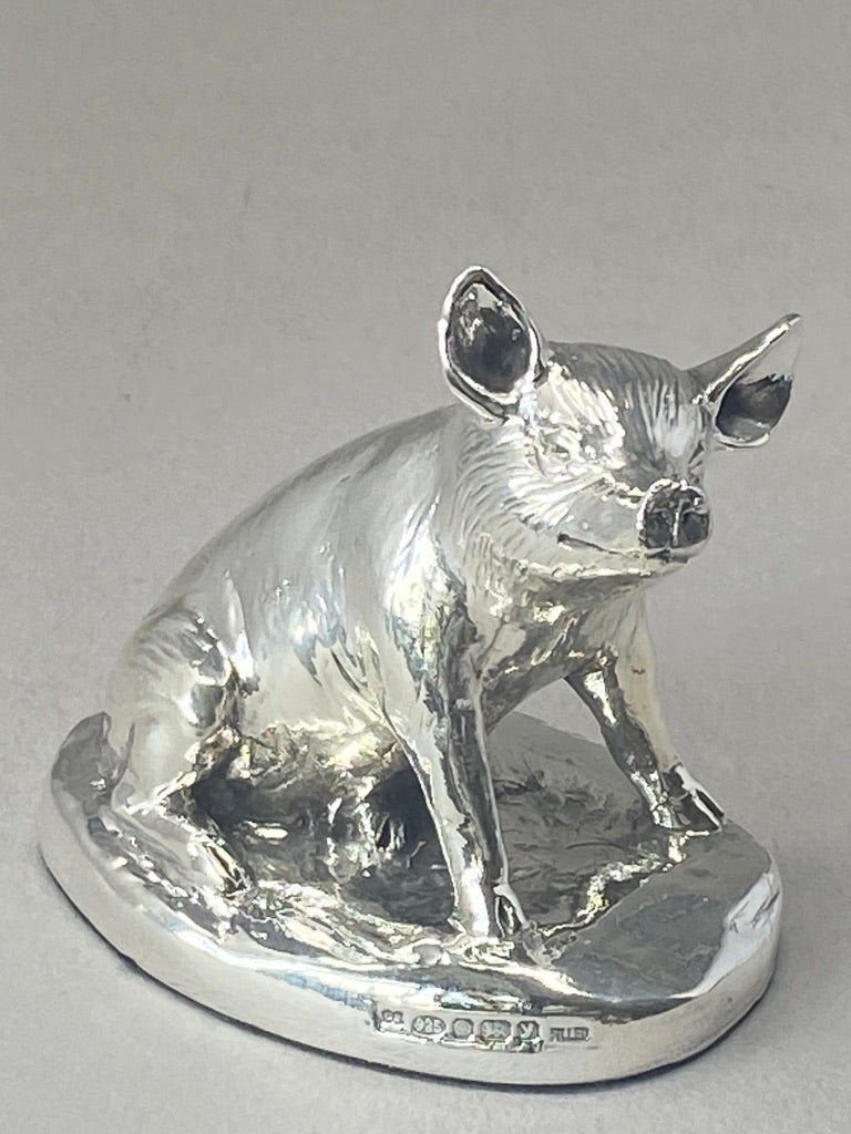 Sterling Silver Pig