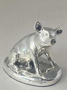 Sterling Silver Pig