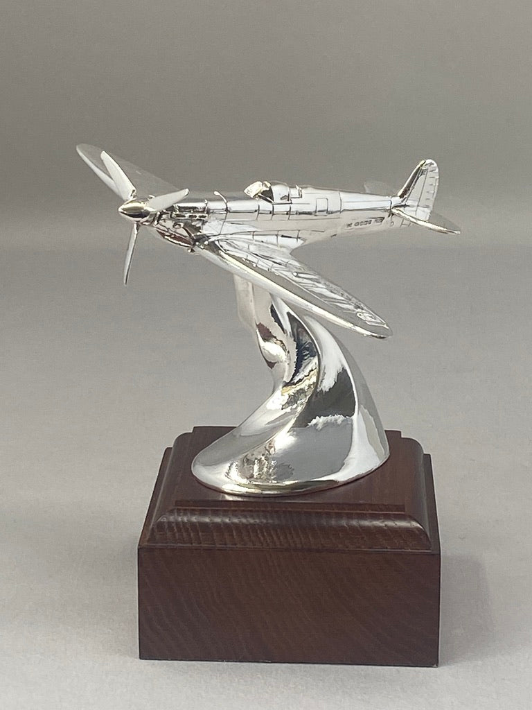 Silver Spitfire Aeroplane