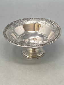 Sterling Silver Pierced Dish with Gadroon Border