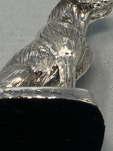 Sterling Silver Sitting Labrador