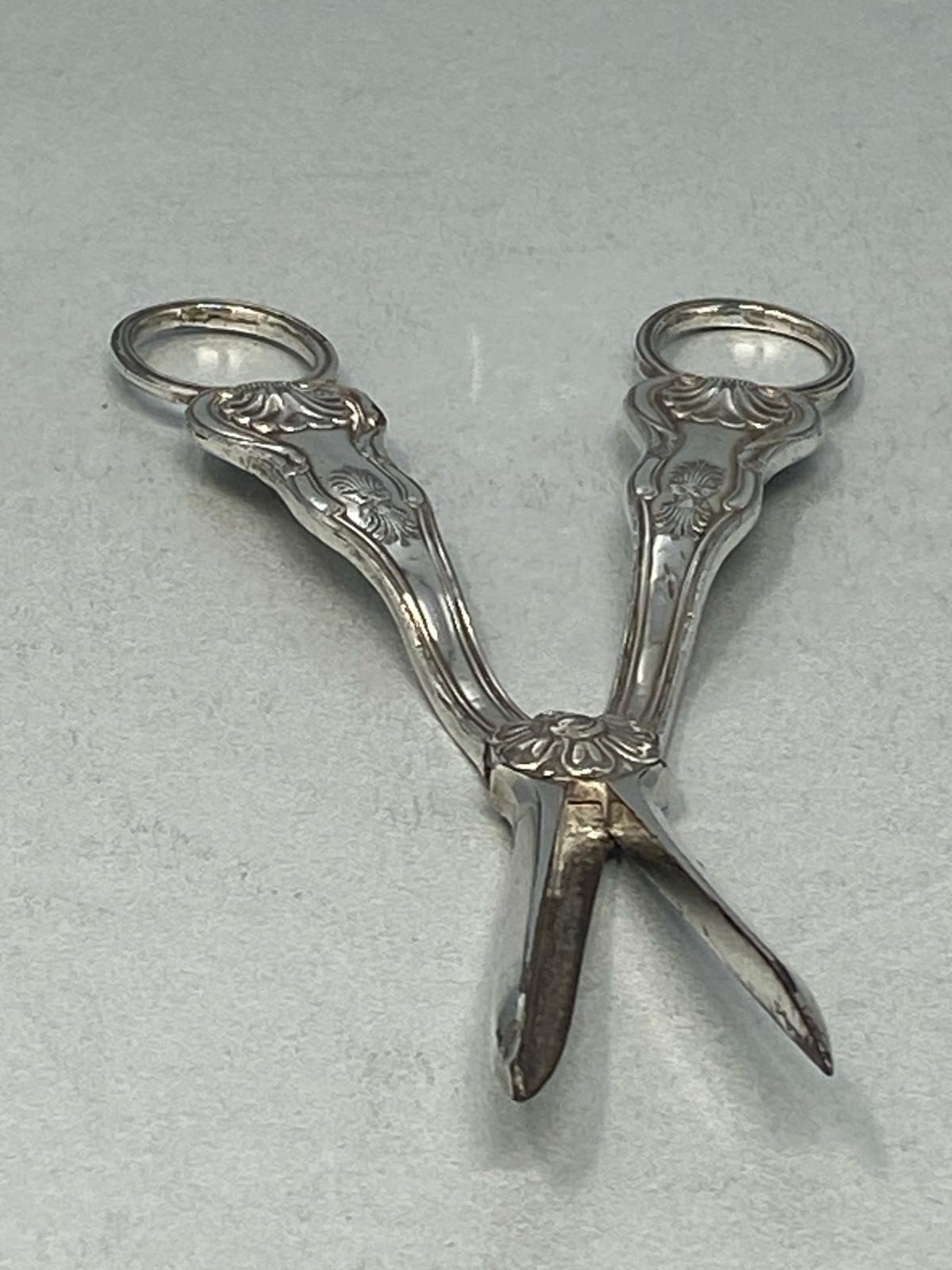 Antique Victorian Silver Plated Grape Scissors