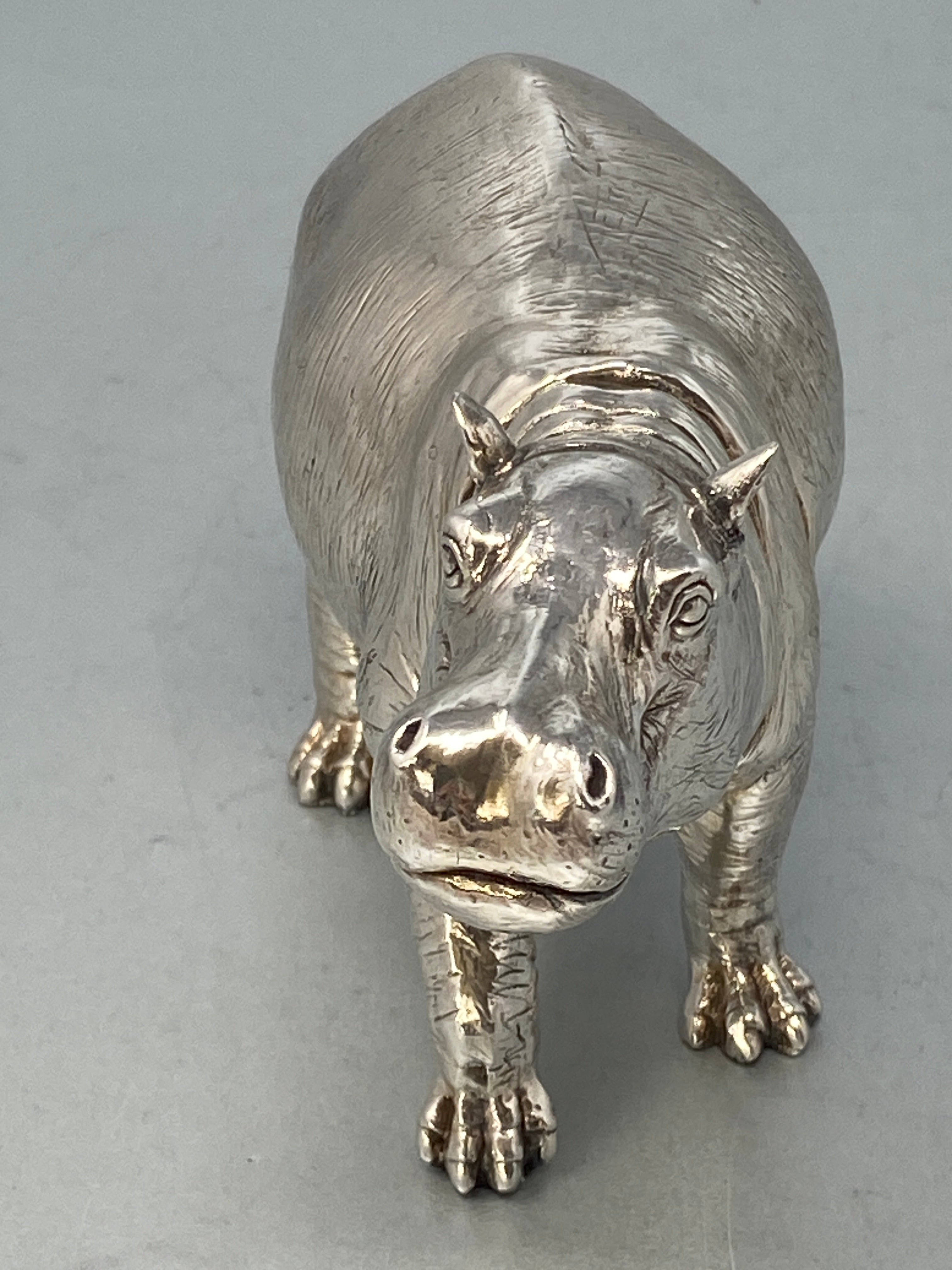 Sterling Silver Hippopotamus