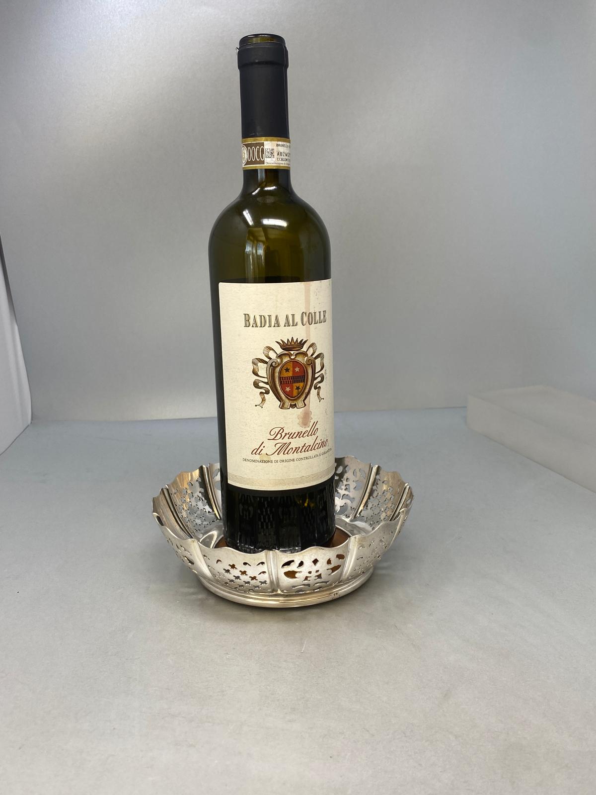 Antique victorian Silver Plated Wine/Champagne Coaster