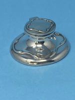 Load image into Gallery viewer, Art Nouveau Silver Capstan Inkwell
