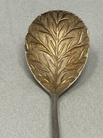 Load image into Gallery viewer, Antique Silver Plated Leaf Spoon
