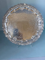 Load image into Gallery viewer, Antique Silver Plated Tray/Salver
