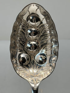 Antique Victorian Silver Plated Berry/Fruit Spoon