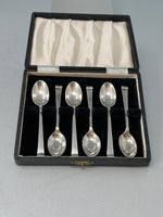 Load image into Gallery viewer, Set of Six Coffee Spoons in Case

