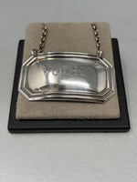 Load image into Gallery viewer, Vintage Sterling Silver Vodka Bottle Label
