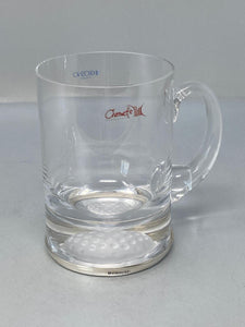 SterlingSilver & Krosno Glass Tankard - one pint