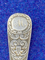 Load image into Gallery viewer, Antique Victorian Sterling Silver Childs Spoon &amp; Fork by Walker &amp; Hall
