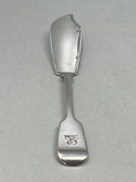 Load image into Gallery viewer, Antique Victorian Sterling Silver Butter Knife with Crested Handle
