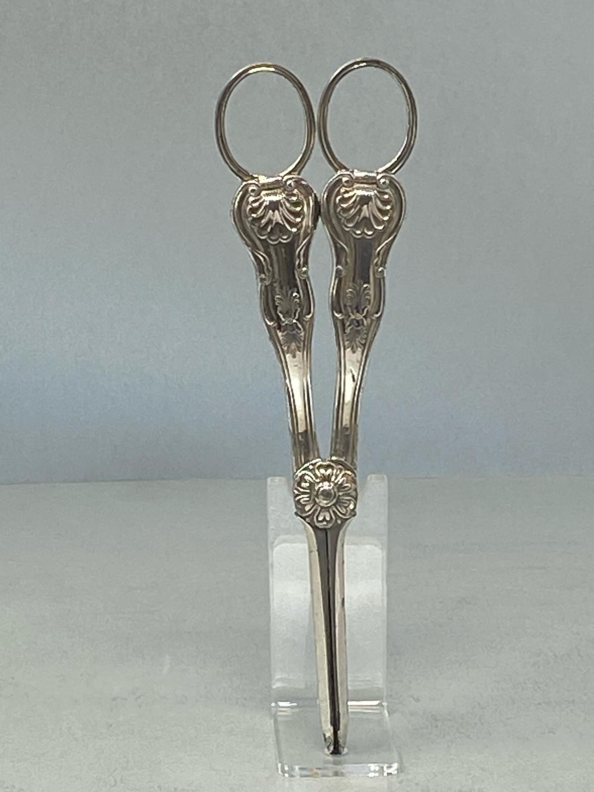 Antique Victorian Silver Plated Grape Scissors