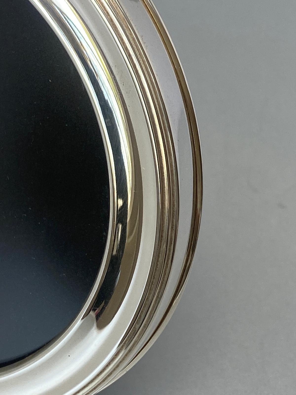 Sterling Silver Round Photo Frame