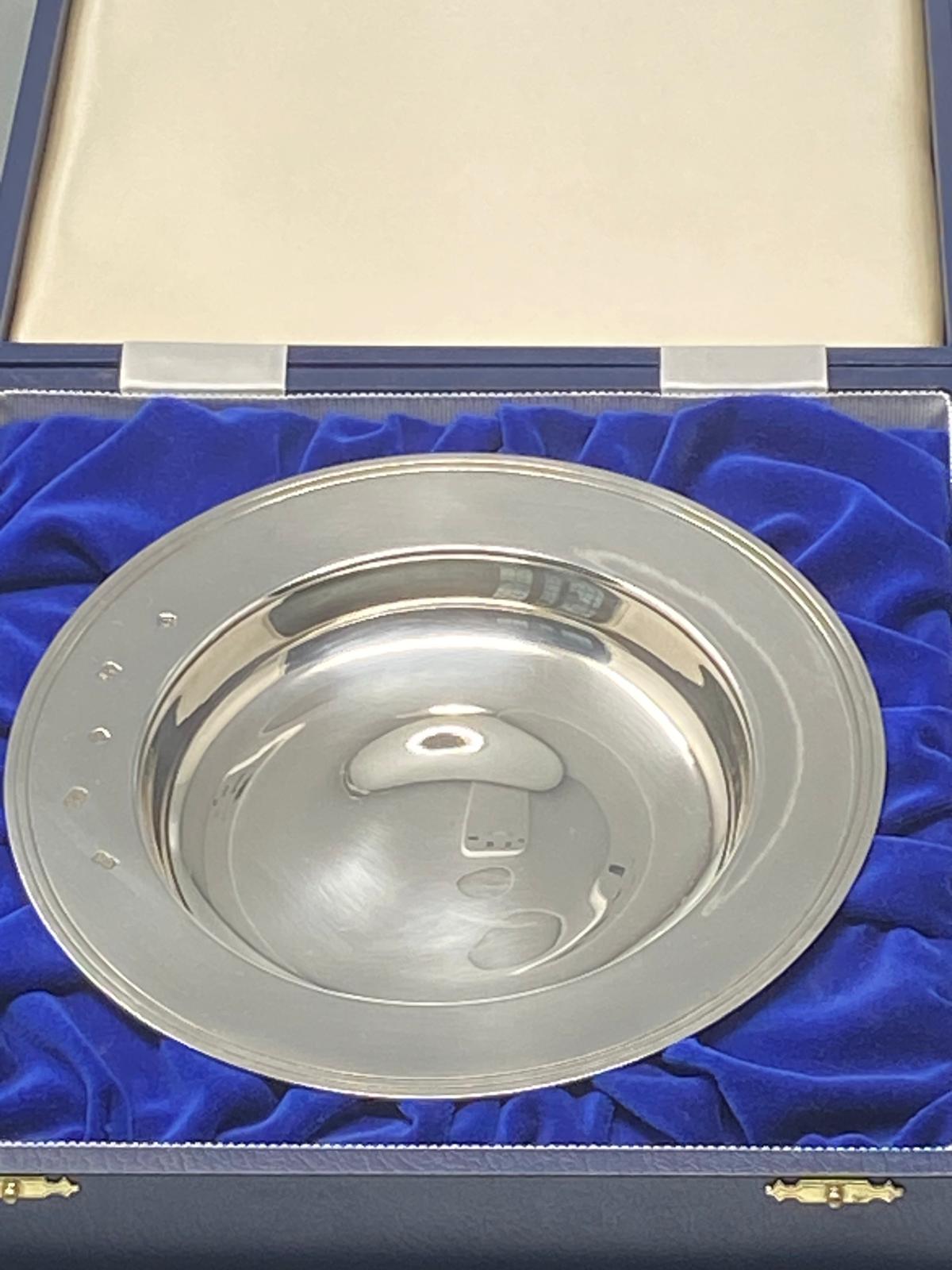 Sterling Silver Armada Dish - Arms Dish in presentation box&nbsp;