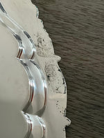 Load image into Gallery viewer, Antique Victorian Silver Plated Waiter with floral border - circa 1865
