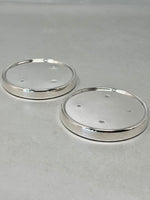 Load image into Gallery viewer, Pair of Sterling Silver Drinks Coaster Mats
