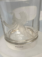 Load image into Gallery viewer, Sterling Silver &amp; Crystal Engraved Tumblers with Pheasants
