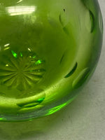 Load image into Gallery viewer, Sterling Silver and Green Crystal Perfume Bottle
