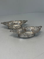 Load image into Gallery viewer, Pair of Antique Sterling Silver Pierced Dishes
