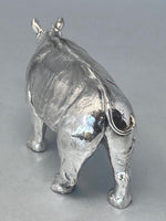 Load image into Gallery viewer, Sterling silver Rhino model - brand new - full english hallmark
