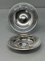 Load image into Gallery viewer, Pair of Sterling Silver Armada Dishes by Comyns
