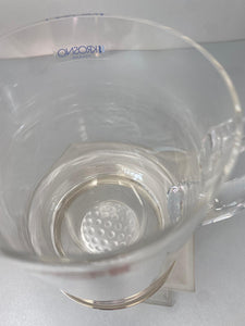 SterlingSilver & Krosno Glass Tankard - one pint