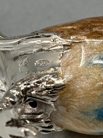 Load image into Gallery viewer, Sterling Silver and Enamel Blue Bird Model by Saturno of Italy
