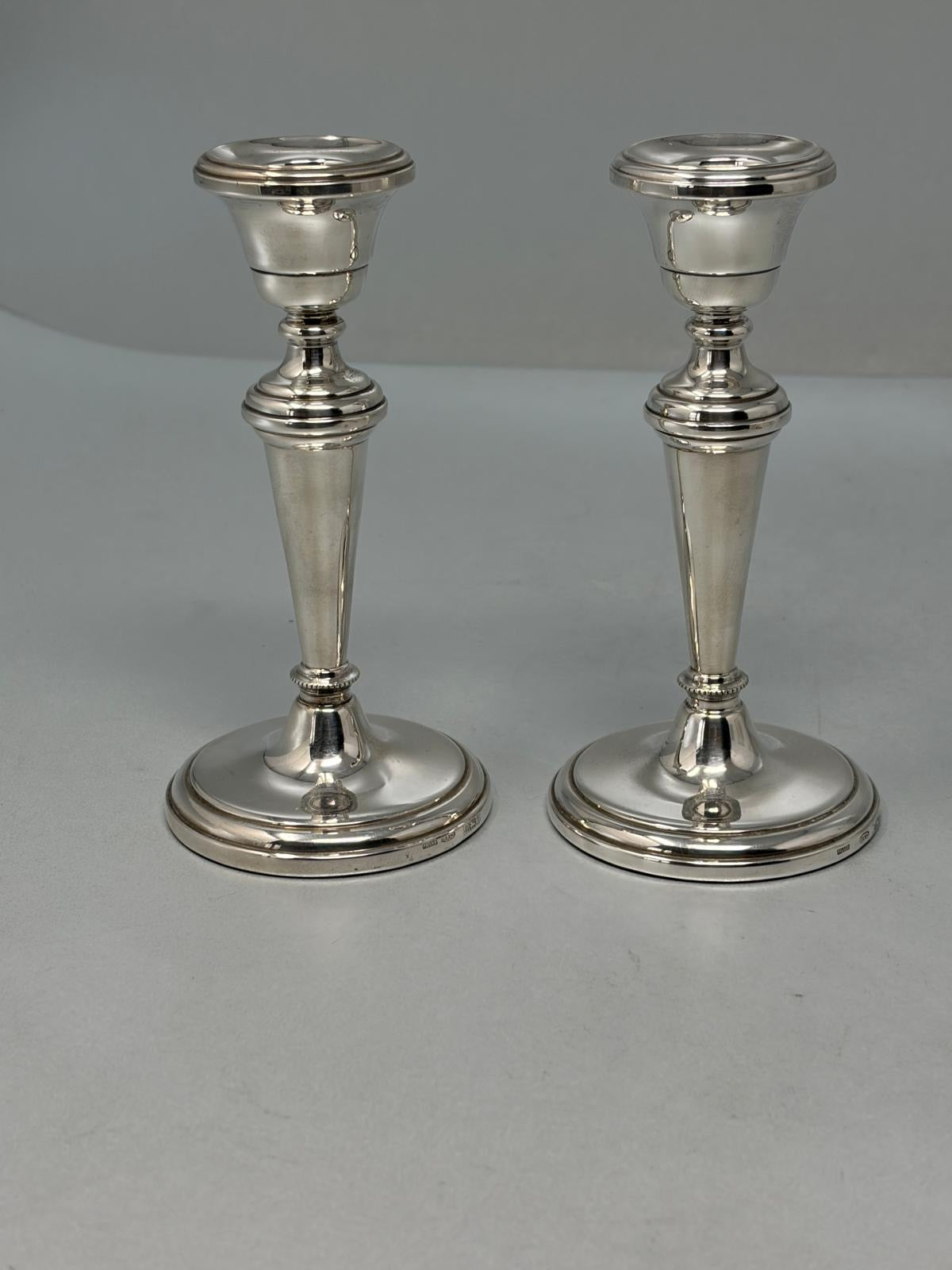 Pair of Sterling Silver Candlesticks