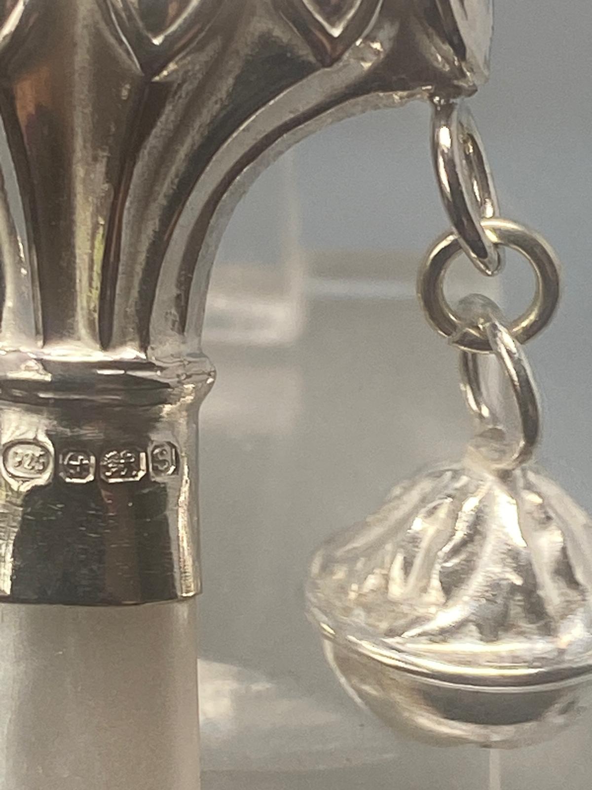 Sterling Silver Teething Ring &amp; Rattle