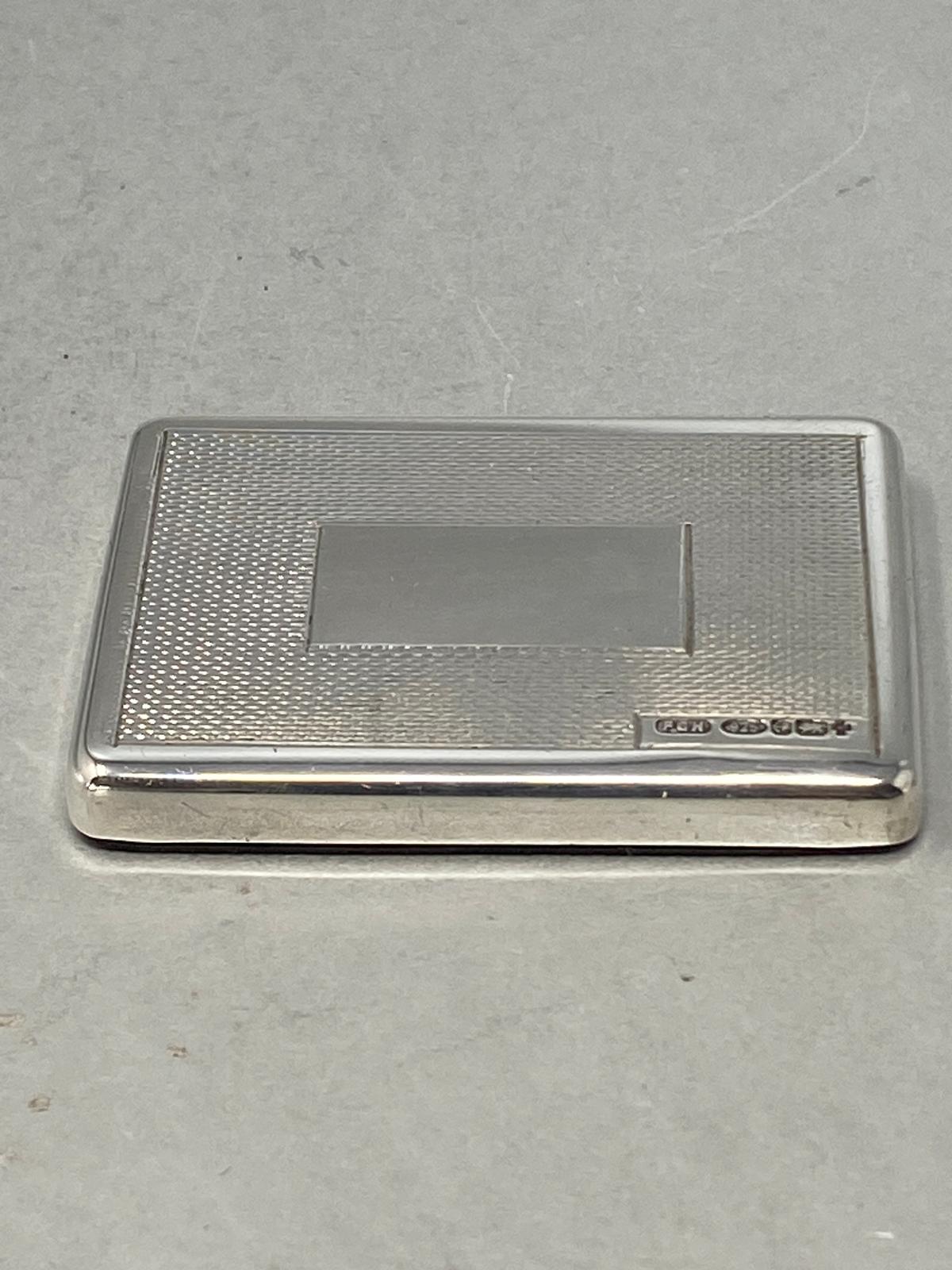 Sterling Silver Engine Turned Paper Weight with Millennium Hallmark - Birmingham 2000