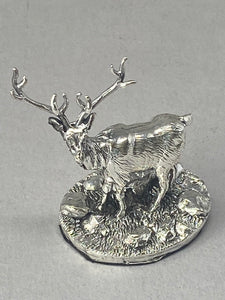 Sterling Silver Stag Model - full english hallmark